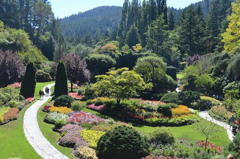 На изображении, сады Бутчарт в городе Виктория, Самые красивые города Канады