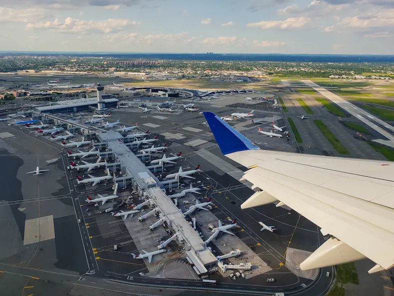 На изображении, аэропорт имени Кеннеди, город Нью-йорк, Нью-йорк фото