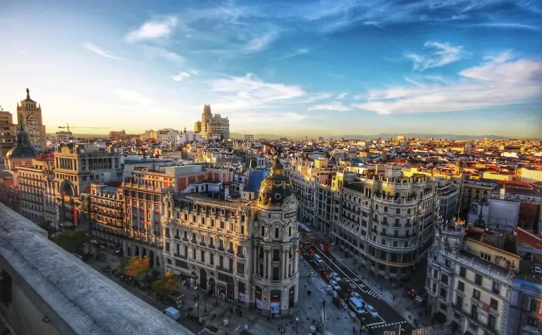 На изображении, город Мадрид, Испания фото